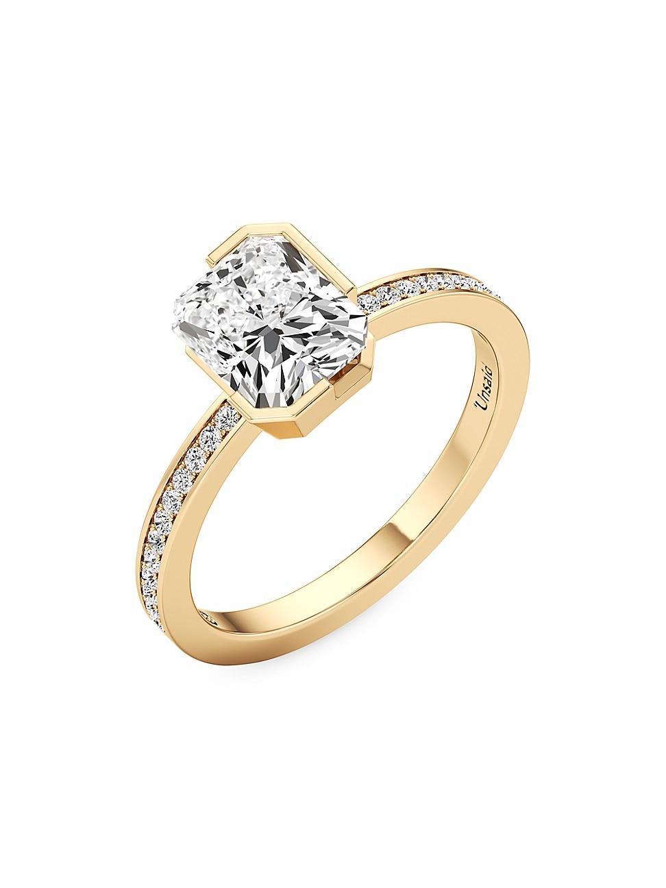 Womens Meta 18K Yellow Gold & 2.14 TCW Lab-Grown Diamond Ring Product Image