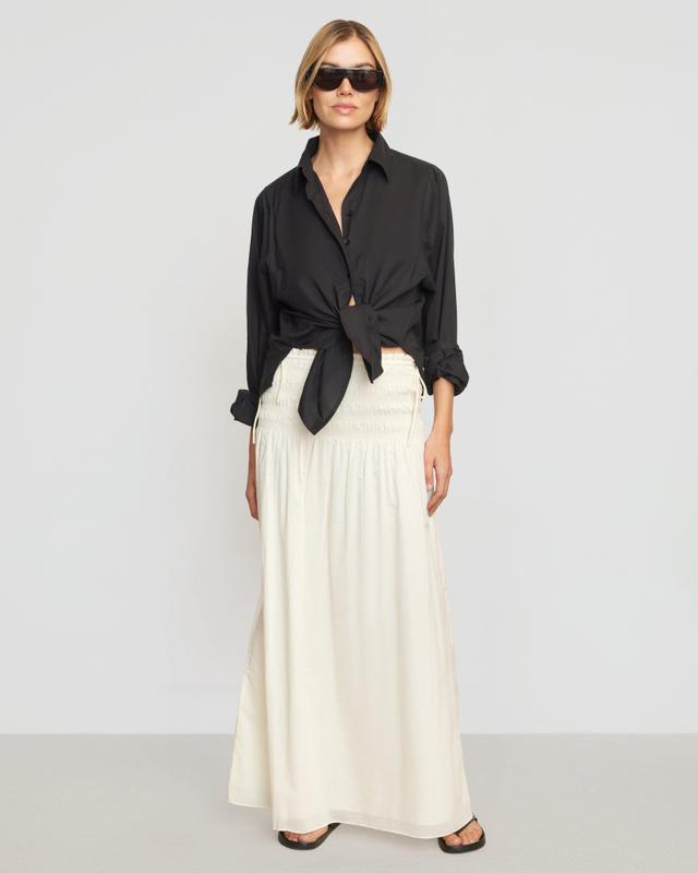 Adé Smocked-Waist Maxi Skirt Product Image