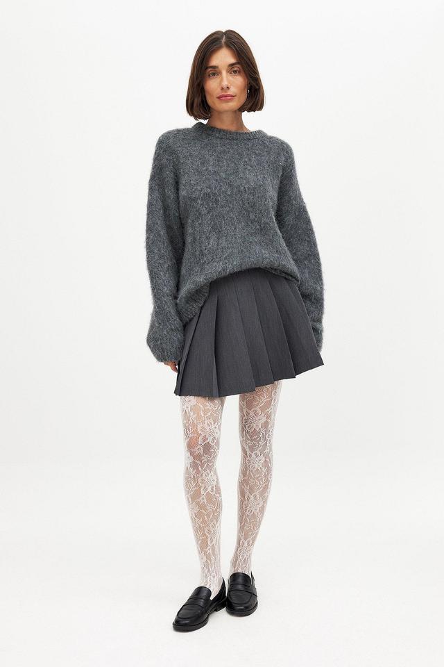 White Lace Tights Product Image