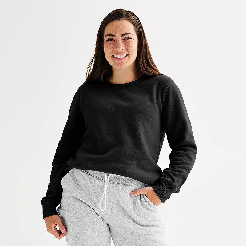 Womens Tek Gear Ultra Soft Fleece Adaptive Crewneck Sweatshirt Product Image