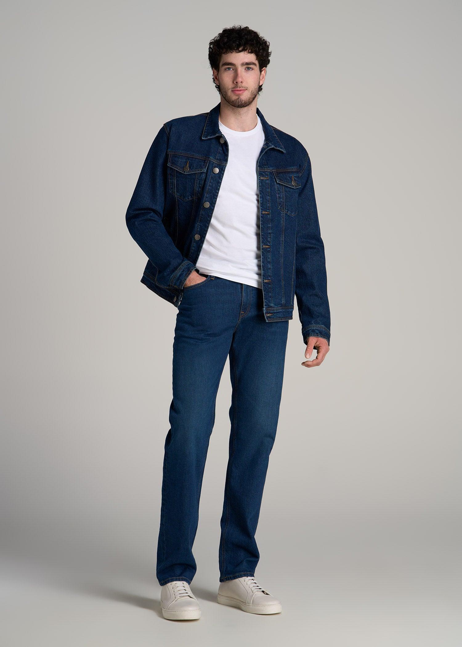 Americana Collection J1 Straight Fit Jeans For Tall Men in Crown Blue Product Image