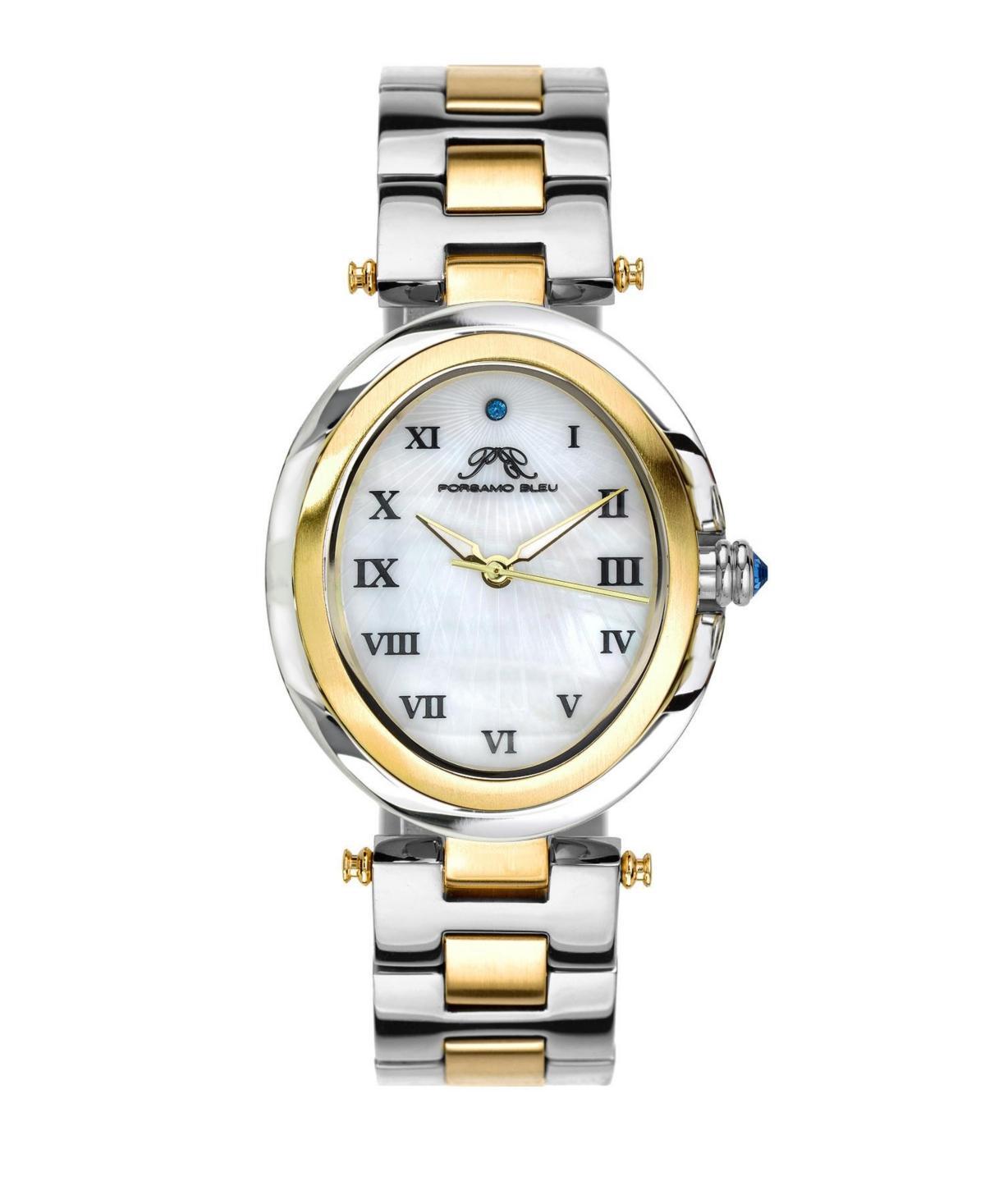 Porsamo Bleu Womens South Sea Oval Stainless Steel Bracelet Watch 105FSSO - Silver Product Image