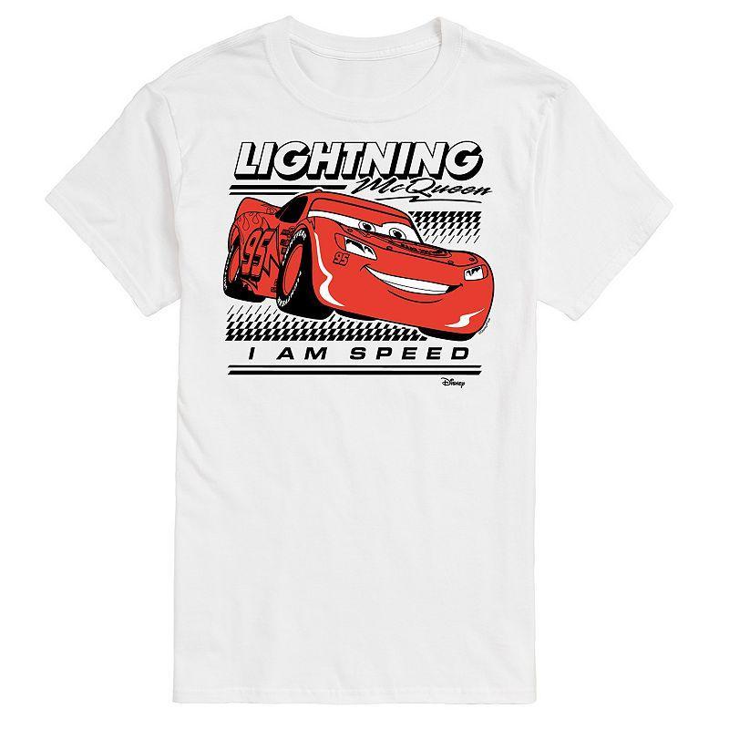 Disney / Pixars Cars Lightening McQueen Mens I Am Speed Graphic Tee Product Image