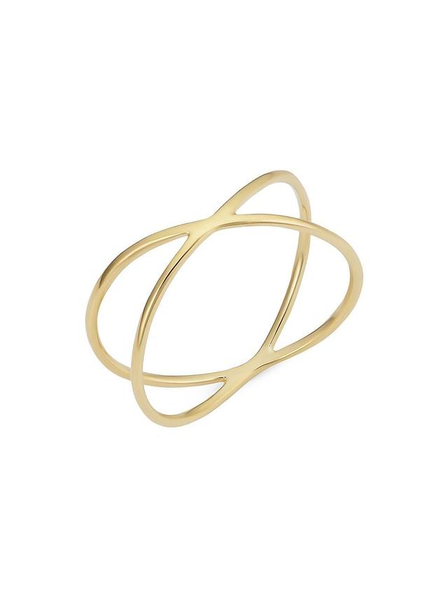 Womens 14K Yellow Solid Gold West Side Ring Product Image