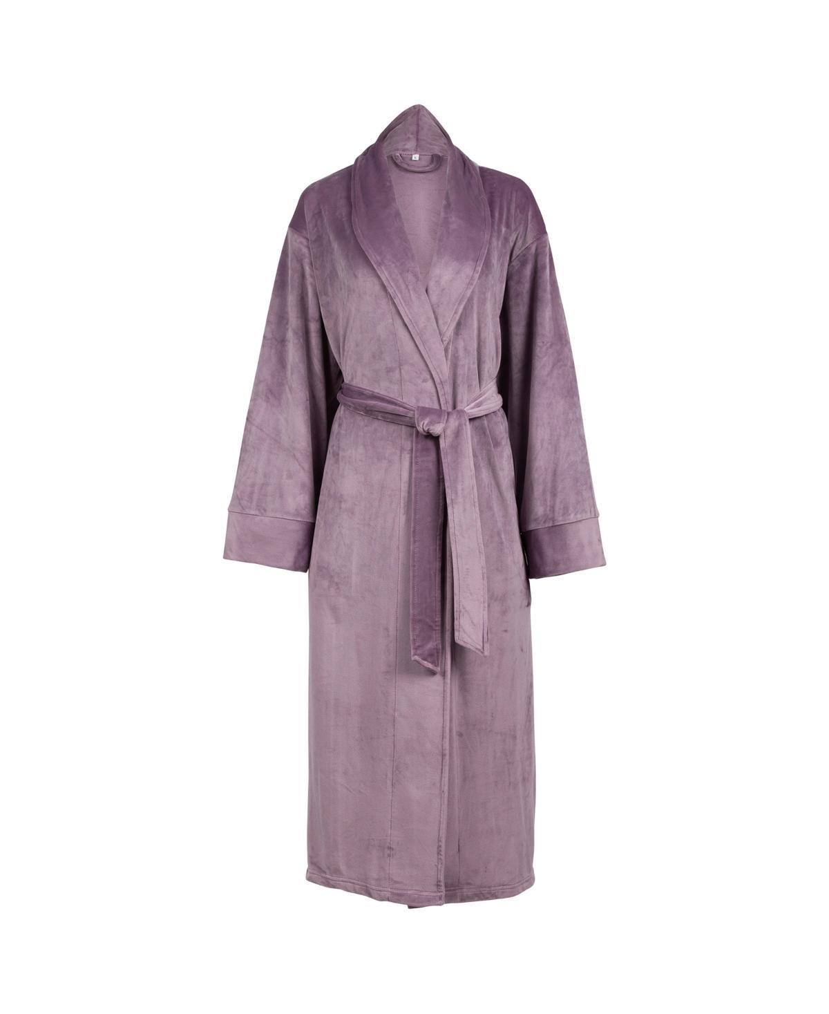 Pure Fiber Womens Velvety Soft Velour Bathrobe Product Image