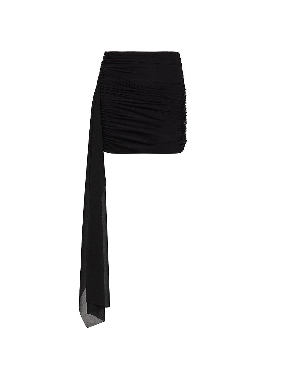 Womens Ruched Draped Miniskirt Product Image