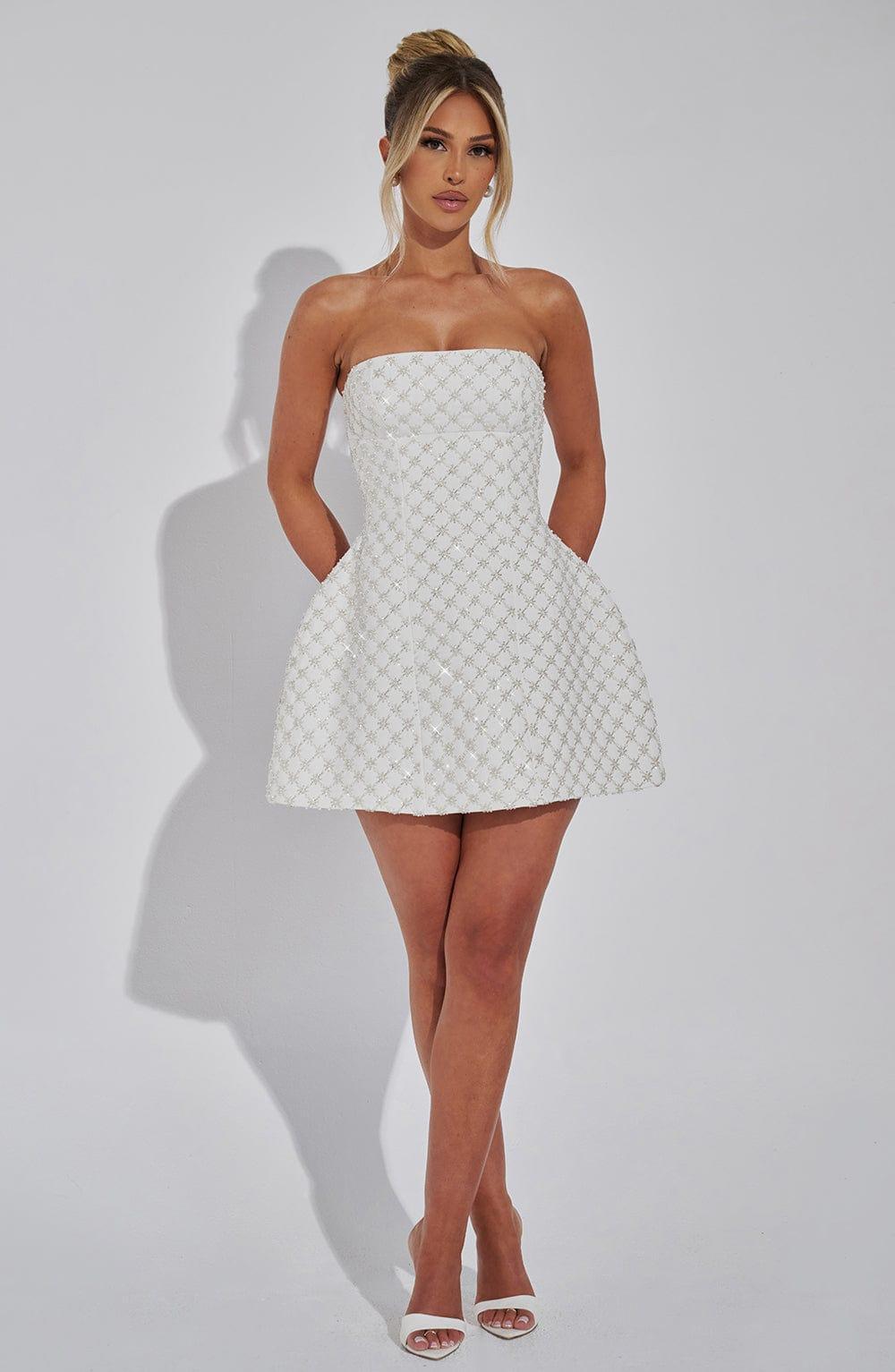 Beatrice Mini Dress - Ivory Product Image