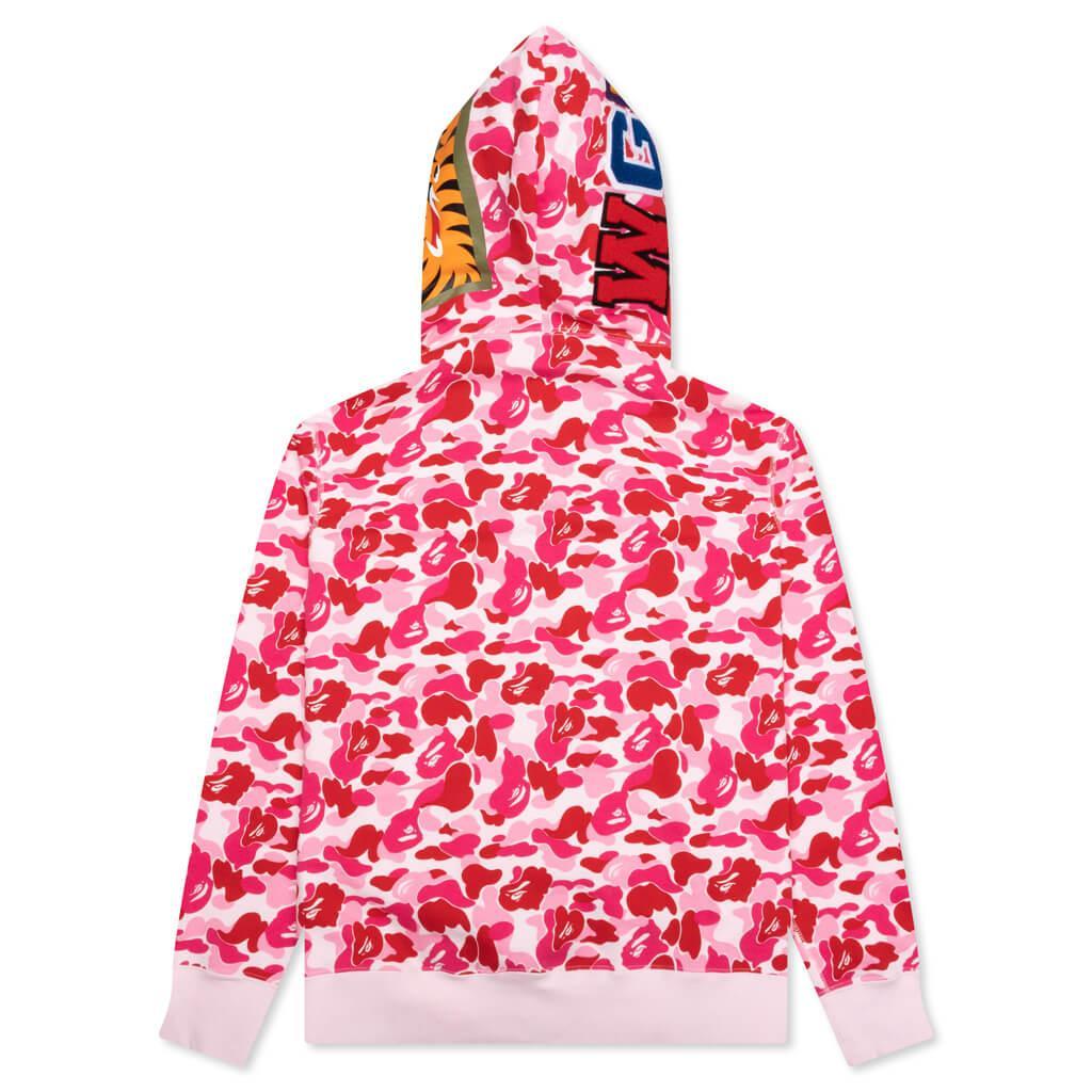 Abc Camo Shark Full Zip Hoodie - Pink Male Product Image