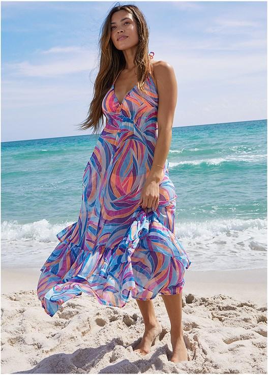 Chiffon Cover-Up Dress Product Image