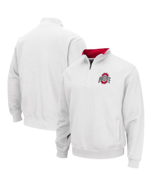 Mens Colosseum White Ohio State Buckeyes Tortugas Team Logo Quarter-Zip Jacket Product Image