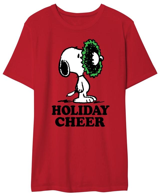 Snoopy Holiday Cheer Mens Graphic T-Shirt Product Image