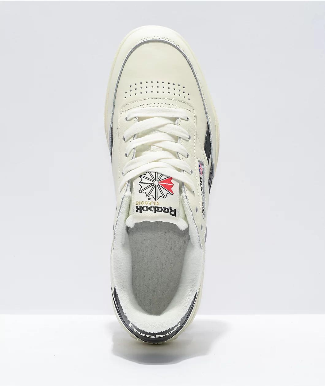 Reebok Club C Double White & Black Shoes Product Image