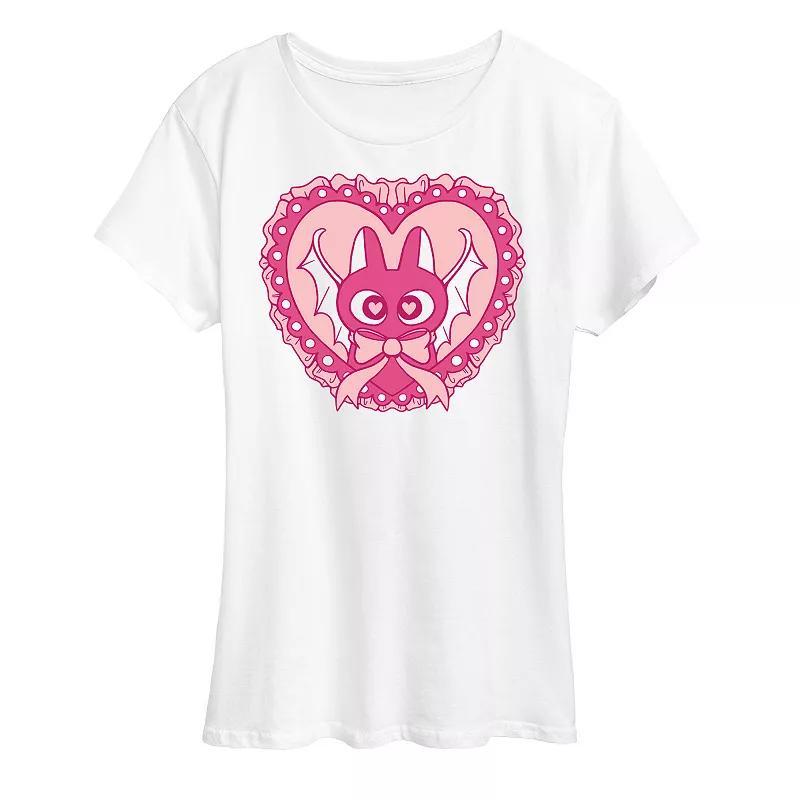 Womens Bat Cat Coquette Graphic Tee Product Image