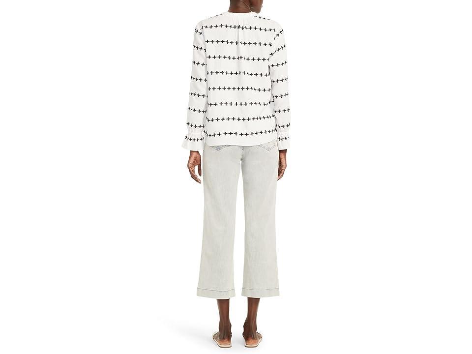 NIC+ZOE Plus One Embroidered Popover Blouse Product Image