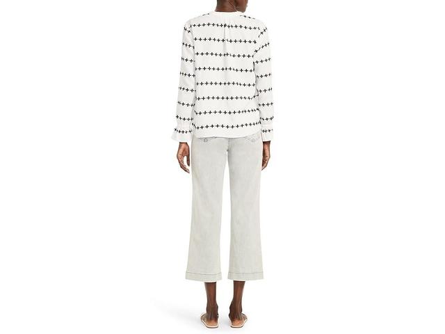 NIC+ZOE Plus One Embroidered Popover Blouse Product Image