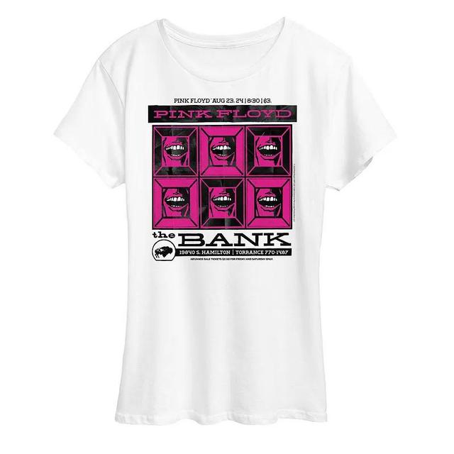 Womens Pink Floyd The Bank Poster Graphic Tee Product Image