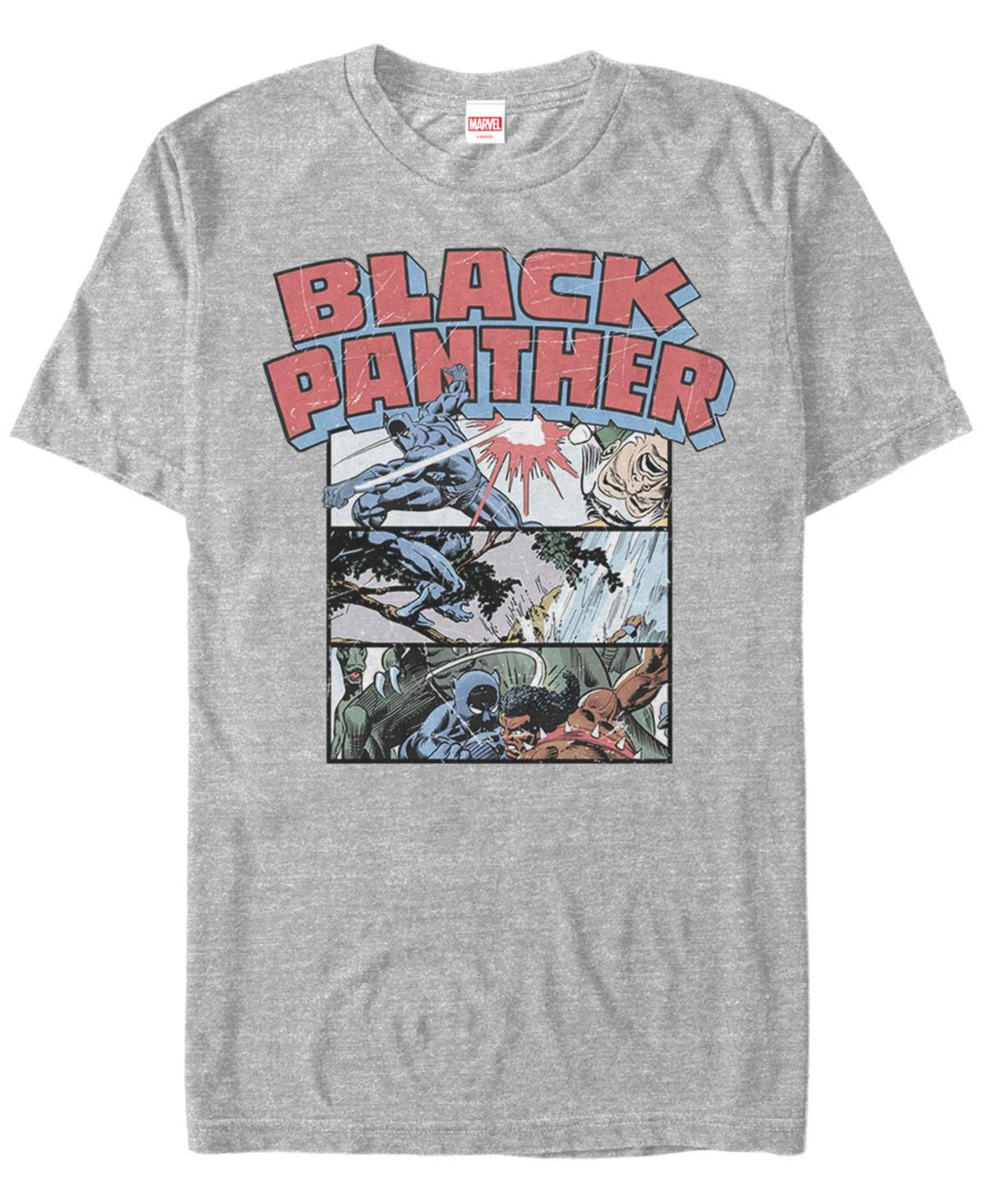 Marvel Mens Black Panther Collage Short Sleeve T-Shirt Product Image