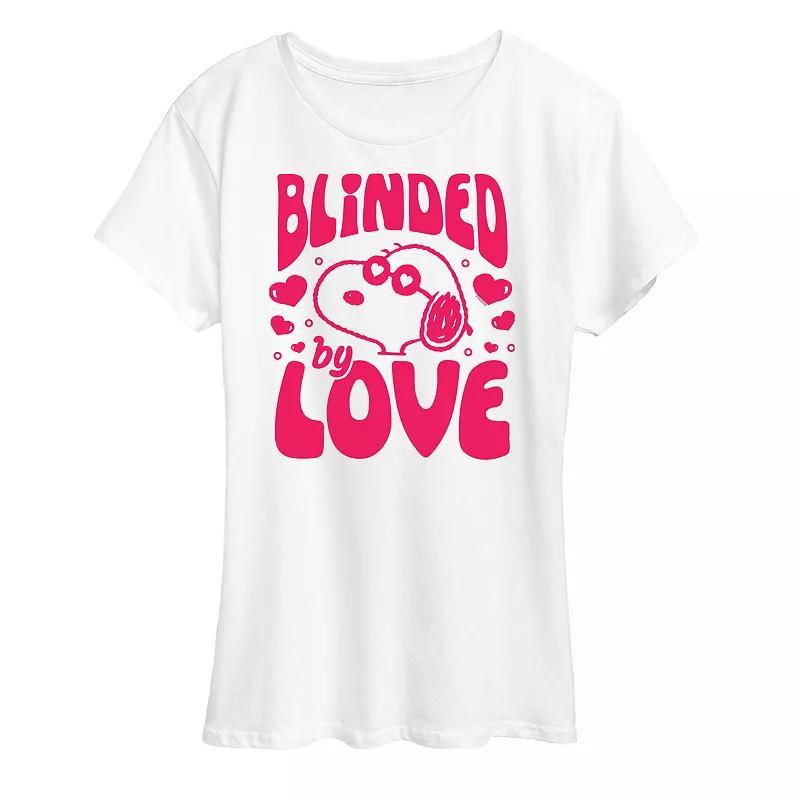 Womens Peanuts Snoopy Blinded By Love Graphic Tee Product Image