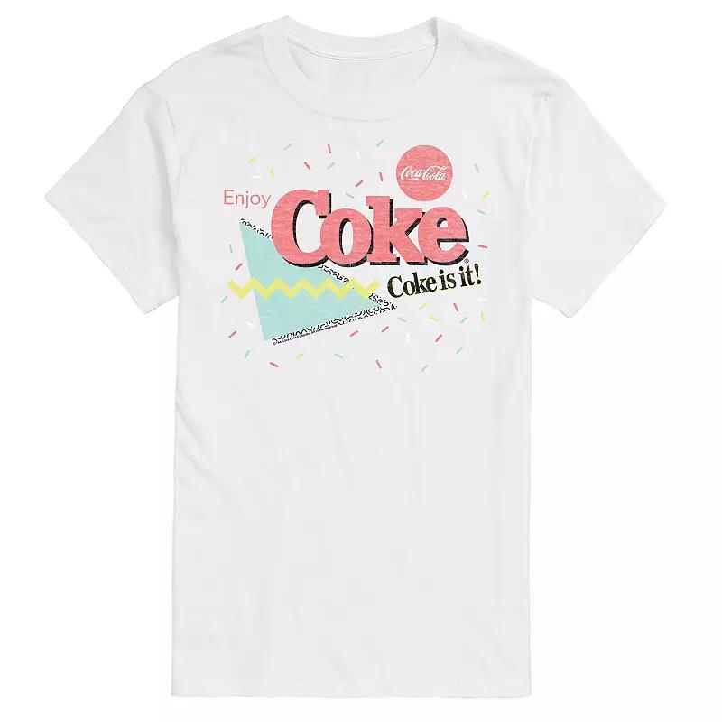 Mens CocaCola 90s Coke Is It Logo Graphic Tee Beige Product Image