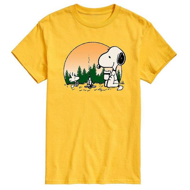 Mens Peanuts Campfire Mugs Tee Product Image