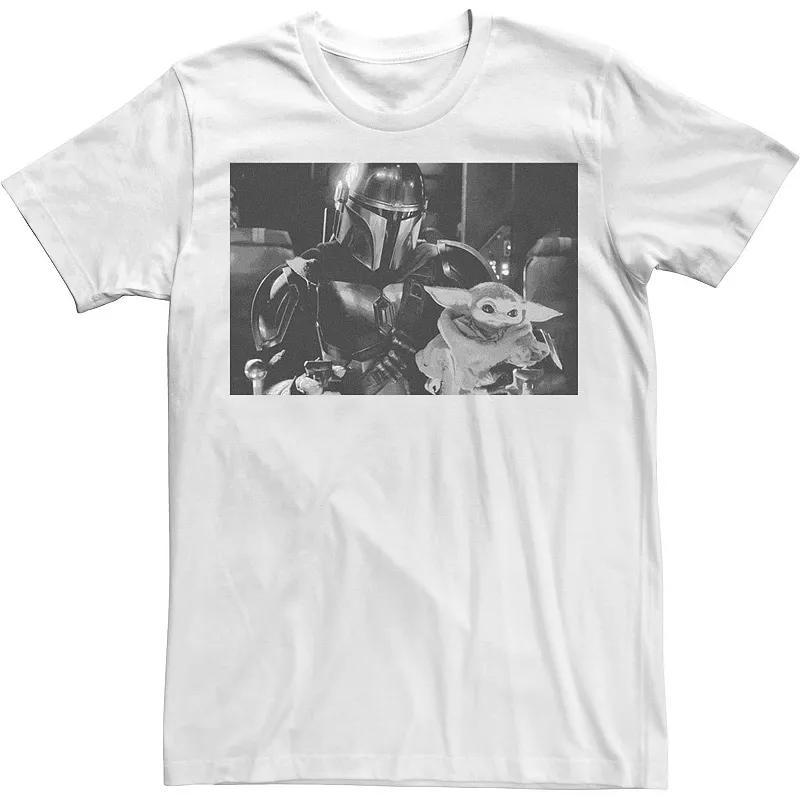 Mens Star Wars The Mandalorian & The Child & White Portrait Tee Product Image