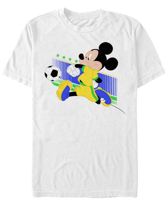 Disneys Mickey Mouse Brazil Soccer Uniform Portrait Mens Tee Product Image