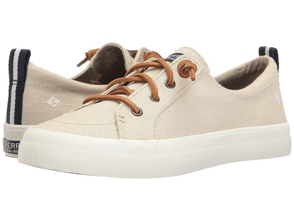 Sperry Crest Vibe Washed Linen (Oat) Women's Lace up casual Shoes Product Image