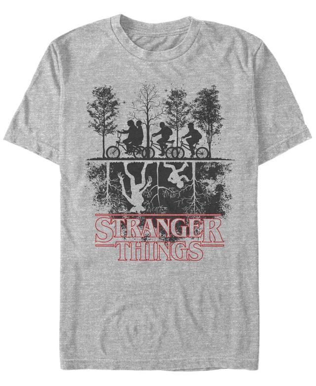 Fifth Sun Mens Stranger Things The Upside Down Silhouette Short Sleeve T-Shirt Product Image