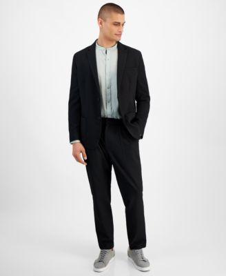 Alfani Mens Crinkle Button Front Shirt Textured Suit Jacket Textured Suit Pants Created For Macys Product Image