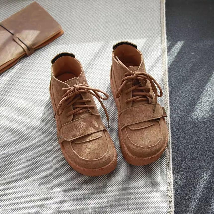 Platform Lace-Up Shoes Product Image