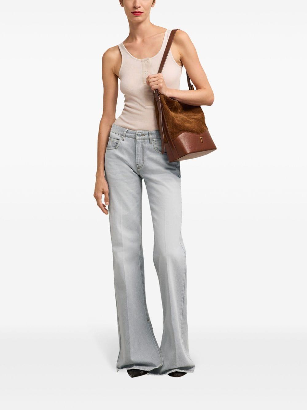 high-rise wide-leg jeans product image