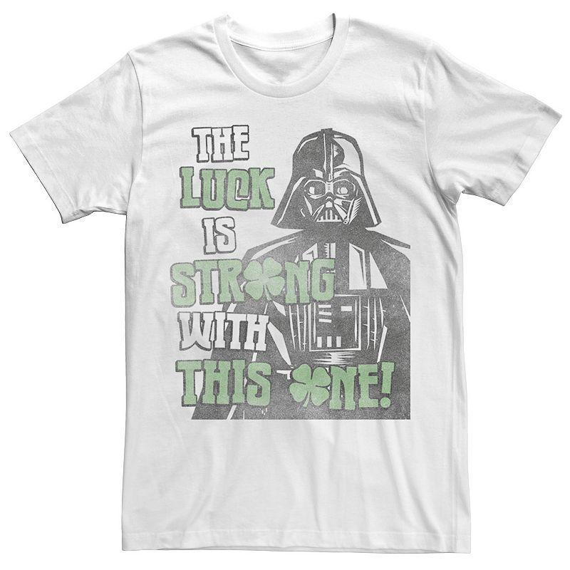 Mens Star Wars Darth Vader Strong Luck Saint Patricks Day Tee Product Image