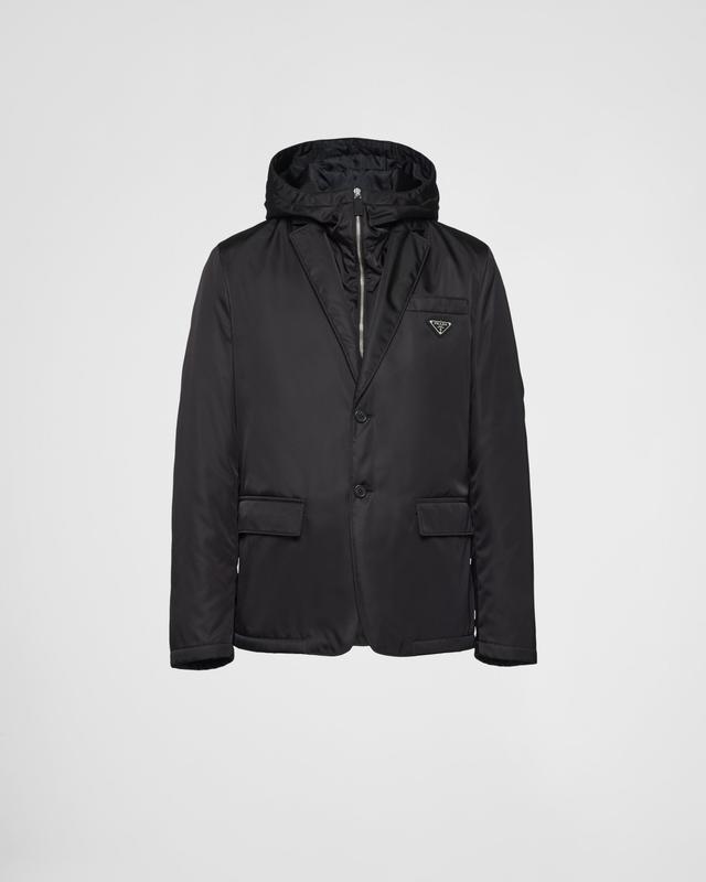 Single-breasted Re-Nylon jacket Product Image