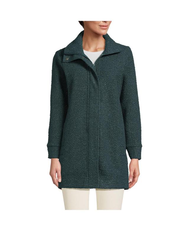 Lands End Womens Boucle Fleece Coat Product Image