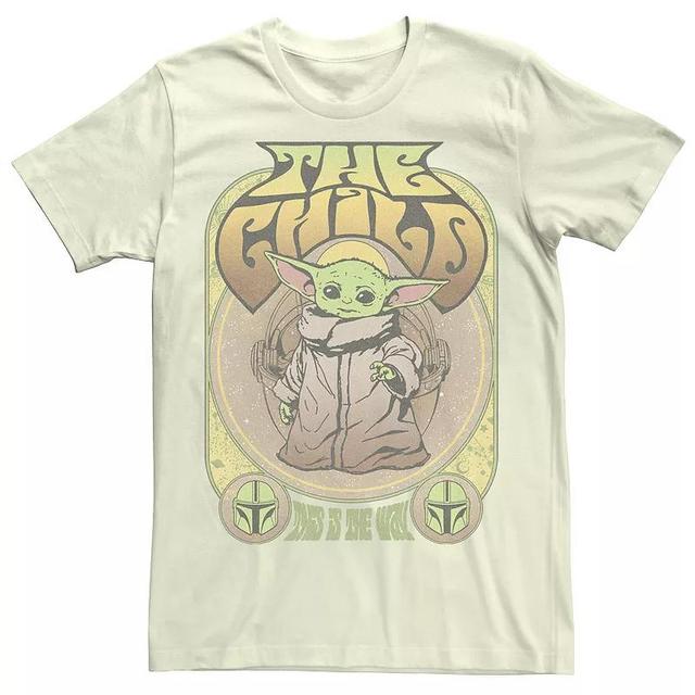 Mens Star Wars: The Mandalorian The Child This Is The Way Grogu Retro Tee Product Image