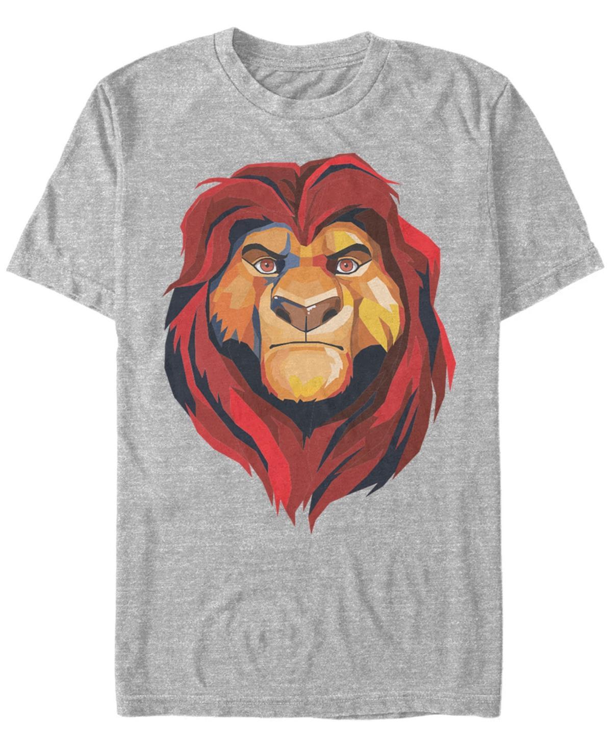 Mens Disneys The Lion King Mufasa Portrait Tee Athletic Grey Product Image