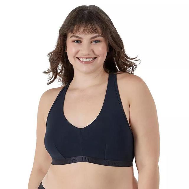 Womens Hanes Ultimate Originals 2-Pack SuperSoft Racerback Bralette DUS201 Product Image