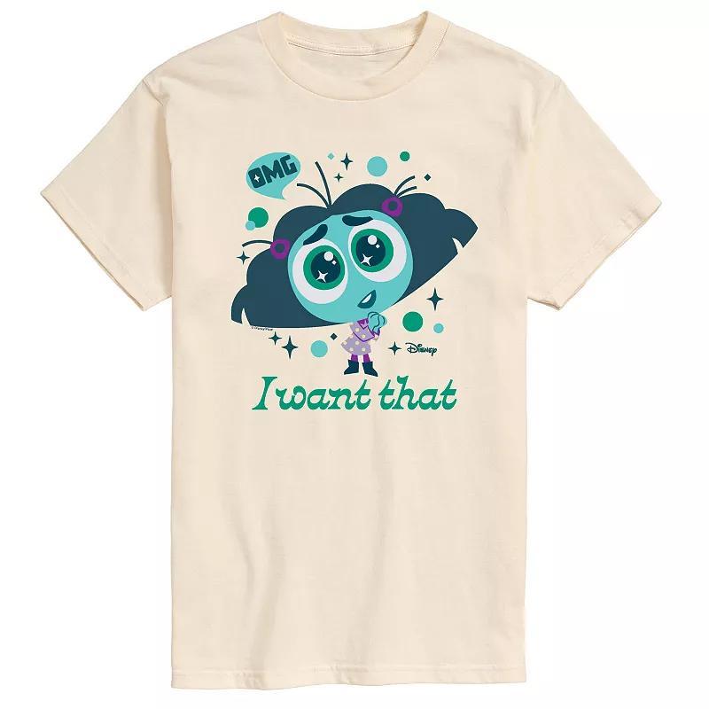 Disney / Pixars Inside Out 2 Mens Envy I Want That Graphic Tee Ivory Product Image