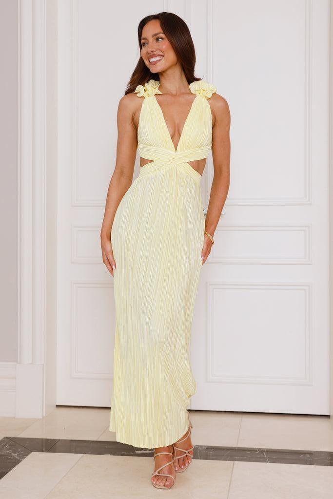 Trust Your Love Maxi Dress Yellow Product Image