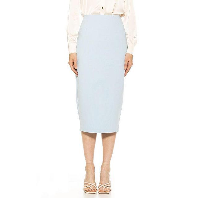 Womens ALEXIA ADMOR Jacki Midi Pencil Skirt With Back Slit Product Image