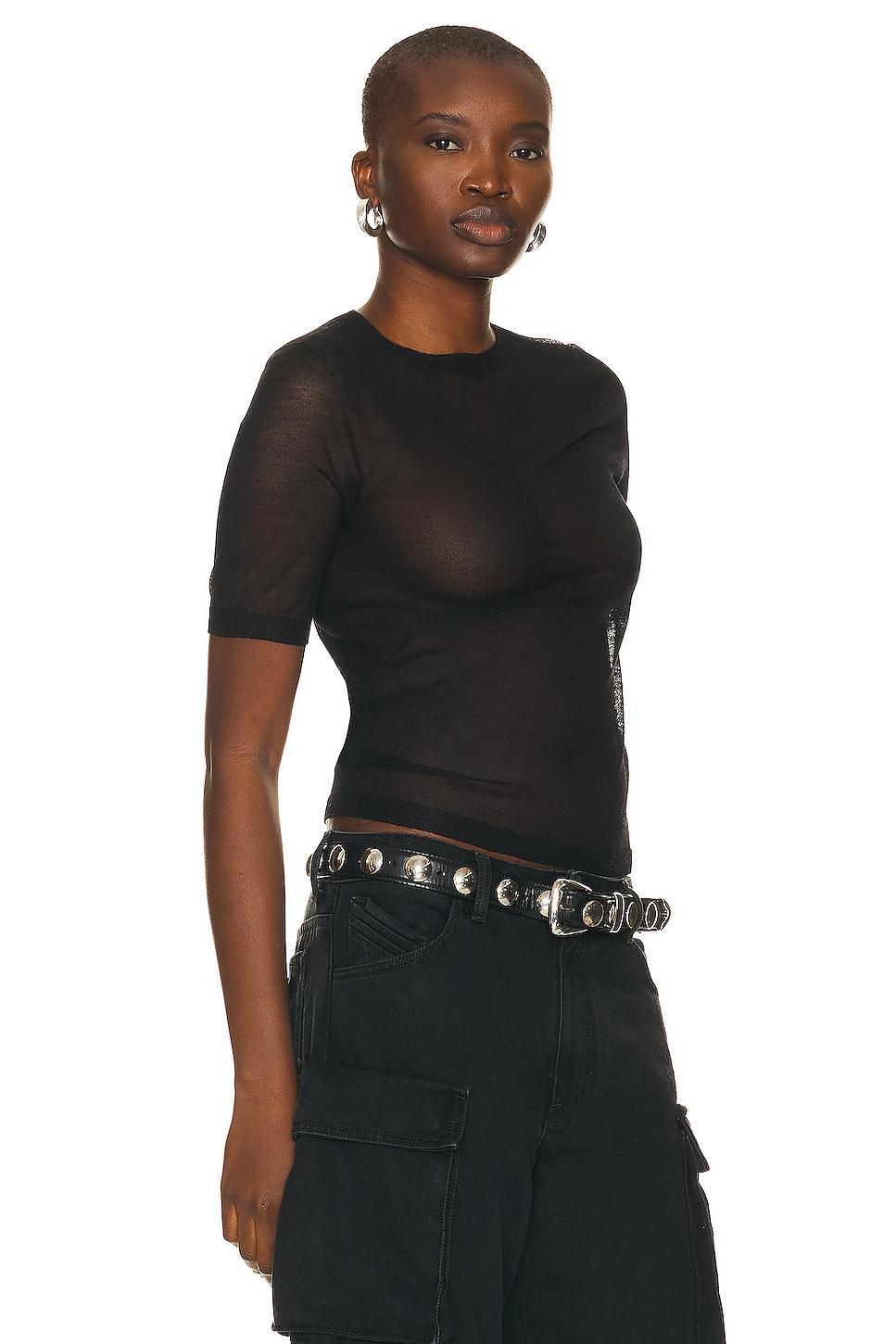 Womens Kemon Wool-Blend Sheer Top Product Image