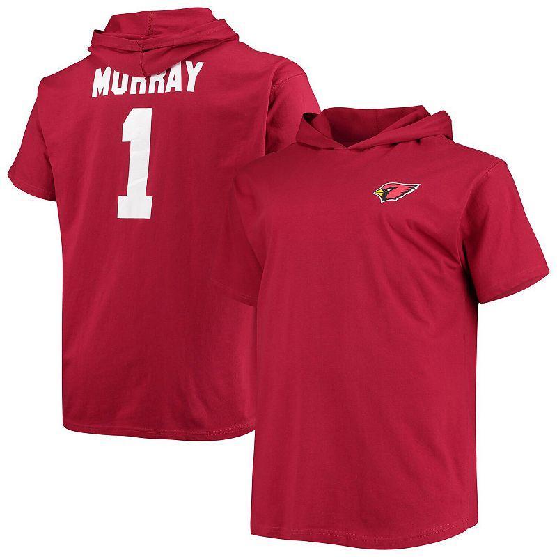 Mens Fanatics Branded Kyler Murray Cardinal Arizona Cardinals Big & Tall Player Name & Number Hoodie T-Shirt Product Image