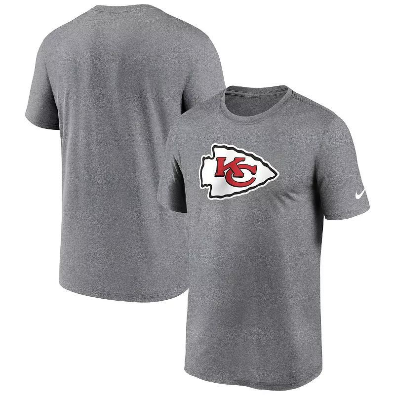 Nike Mens Heather Charcoal Kansas City Chiefs T-Shirt Product Image