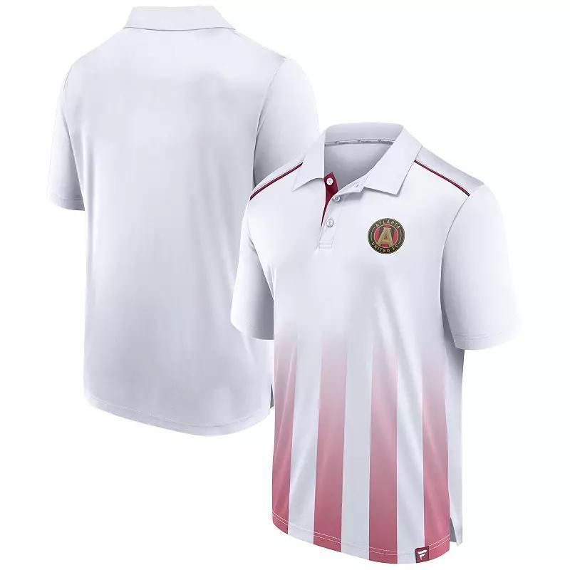 Fanatics Mens White Atlanta United Fc Line Up Fade Polo - White Product Image