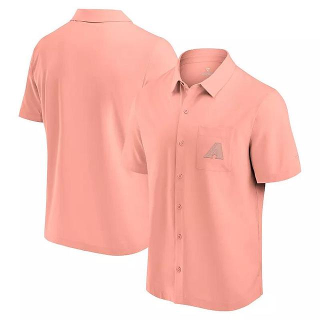 Mens Fanatics Signature Coral Arizona Diamondbacks Front Office Button-Up Shirt Product Image