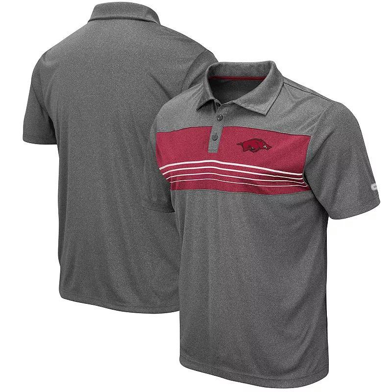 Mens Colosseum Heathered Charcoal Alabama Crimson Tide Smithers Polo Shirt Product Image