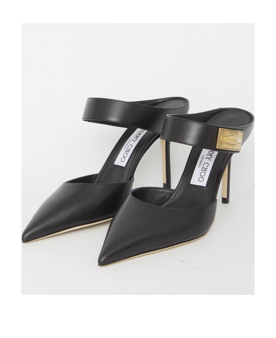 JIMMY CHOO Nell 85 Mules In Black Product Image