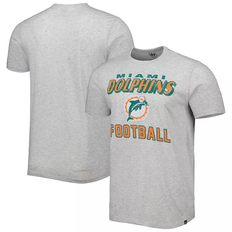 Mens 47 Heathered Gray Miami Dolphins Dozer Franklin Lightweight T-Shirt Product Image