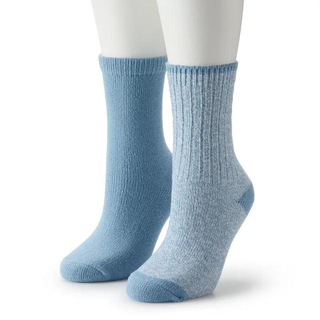 Womens Sonoma Goods For Life 2-pk. Ribbed Marl Crew Socks Product Image