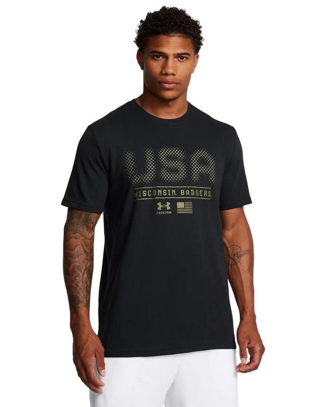 Men's UA Performance Cotton Collegiate T-Shirt Product Image